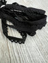 Beige and Black Picot Elastic Trim Scrap Pack Scrap Bundle Pack